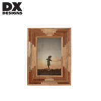 Bingkai Foto Kayu Retro DX Designs 4x6 5x7 8x10 Inch, Bingkai Gambar Kayu Multi-Piece, Dekorasi Meja Rumah Vintage