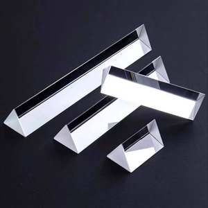 Prisma Triangular de Refração de Cristal K9 de Alta Qualidade para Experimentos de Física Escolar - Product Image 6