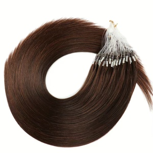 Extensions de cheveux humains Remy <span class=keywords><strong>Micro</strong></span>-Loop, qualité supérieure, livraison rapide, <span class=keywords><strong>prix</strong></span> de gros, cheveux raides comme des baguettes - Product Image 4