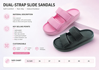 Sandales de plage d'été souples, légères, antidérapantes, respirantes, confortables, tendance, certifiées BSCI, écologiques, en EVA