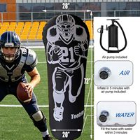 Mannequin de football gonflable personnalisé avec base lestée d'eau, 72 pouces