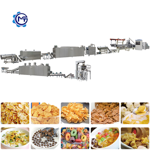 Solution tout-en-un pour la fabrication de céréales pour le petit-déjeuner, ligne de production de cornflakes, capacité de 200 kg/h, construction en acier 304, chauffage électrique/à la vapeur/gaz - Product Image 2