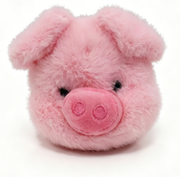 Boneka Babi Pink Custom Logo Warna Tersedia MOQ Rendah Grosir Pabrik OEM ODM