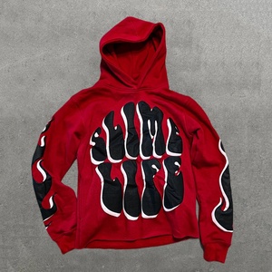 Sudadera Unisex Y2K de Algodón de 450 g/m², Estilo Urbano con Estampado, Dobladillo Recortado y Capucha para Otoño - Product Image 4