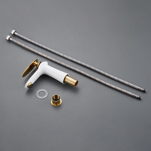 Single Handle Basin Faucet Ceramic Valve Core Deck Mounted Modern Style YQ70082TP - Product Image 2