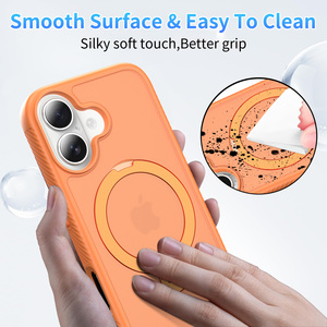 เคสโทรศัพท์แบบหมุนได้ 360 องศา สำหรับ <span class=keywords><strong>iPhone</strong></span> 17 Pro <span class=keywords><strong>Max</strong></span> พร้อมแม่เหล็กกันกระแทก TPU+PC รองรับการชาร์จไร้สายและป้องกันรอยนิ้วมือ - Product Image 3