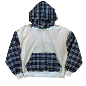 <span class=keywords><strong>Sweat</strong></span> à <span class=keywords><strong>capuche</strong></span> <span class=keywords><strong>oversize</strong></span> unisexe en molleton français personnalisé, colorblock, patchwork, fermeture éclair, <span class=keywords><strong>sweat</strong></span> à <span class=keywords><strong>capuche</strong></span> pour homme - Product Image 2