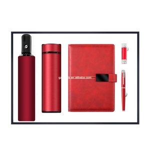 Artículos de lujo Regalos únicos Paraguas A5 Notebook Pen Frasco de vacío Juego de regalo de <span class=keywords><strong>feliz</strong></span> <span class=keywords><strong>cumpleaños</strong></span> Actividades promocionales artículos de regalo - Product Image 3