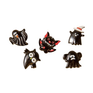 Pendientes de Halloween KI Young con diseño de búho fantasma de dibujos animados, estilo oscuro, murciélago único - Product Image 5