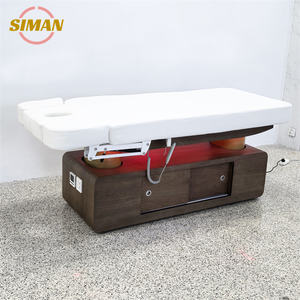 Table de <span class=keywords><strong>massage</strong></span> électrique portable réglable à <span class=keywords><strong>4</strong></span> moteurs Siman Cosmetics, lit de beauté avec lumière LED à sept couleurs pour <span class=keywords><strong>salon</strong></span> de beauté et <span class=keywords><strong>salon</strong></span> de coiffure - Product Image 2