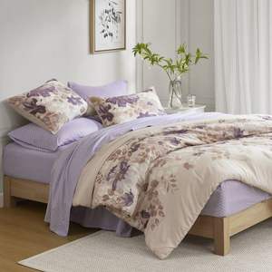 DB Floral Printed Comforter Set Bed <b>Sheets</b> 8pcs King <b>Queen</b> <b>Sizes</b> Woven Cotton for Home Wedding Hospital Hotel for Bedroom Decor - Product Image 2
