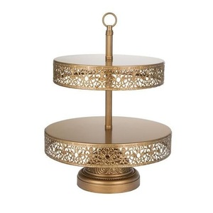 Soporte de pastel de boda hecho a mano, diseño de lujo, nuevo diseño de cobre, servidor de pastel de boda, venta al por mayor - Product Image 6