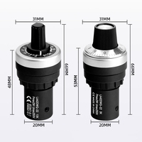 Potentiomètre de variateur de fréquence LA42DWQ-22 1k 2k 5k 10k Potentiomètre de variateur de vitesse variable 22mm