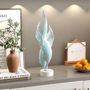 Trang trí nội thất nghệ thuật thủ công nhựa Thủ Công điêu khắc lông trang trí hiện đại cho văn phòng sang trọng Bohemian trang trí nội thất món quà độc đáo - Product Image 2