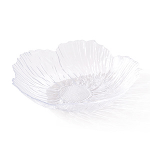 Frutero de cristal de alta gama, forma irregular, translúcido gris azulado, bandeja decorativa para servir bocadillos en la sala de estar del hogar. - Product Image 2