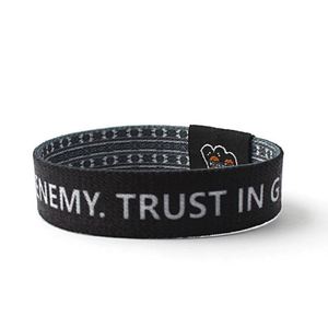 Fashion Wholesale Fabric <b>Bracelet</b> Elastic Wristband with Custom logo - Product Image 4