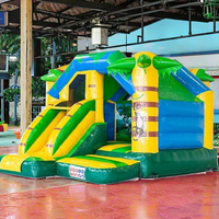 Nouveau château gonflable extérieur de 4m * 5m * 3.6m avec toboggan d'obstacle trampoline gonflable château sautant pour enfants maison de rebond