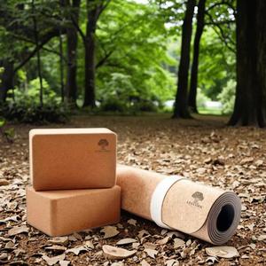 Set de Rodillos Semicirculares de Alta Densidad LEECORK, Bloques de Yoga de Corcho de 3*6*9 con Logotipo Personalizado, Esterillas de Yoga de Corcho y Esterilla de Yoga de Goma TPE - Product Image 1