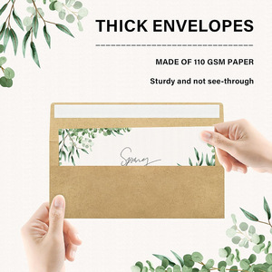 # 10 Enveloppes de courrier écologiques et durables en papier, à fermeture adhésive, sans fenêtre, sécurisées, pour chèques, lettres et factures de bureau - Product Image 2