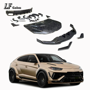 Convient pour <span class=keywords><strong>Lamborghini</strong></span> Urus S 1016 Style Carbon Fiber Front Bumper Lip Hood Rear Diffuser Wide Wheel Arch Body Kit - Product Image 1