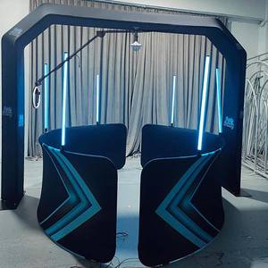 Portable mariage Vogue frais généraux 360 Photo Booth moteur alimenté par batterie changement de couleur lumière LED pour - Product Image 2