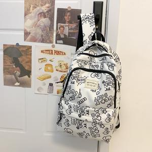 Sac à dos personnalisé pour étudiant, graffiti frais, grande capacité, sac d'école décontracté imprimé <span class=keywords><strong>fraise</strong></span> ours - Product Image 6