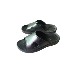 Chaussons <span class=keywords><strong>de</strong></span> sécurité antistatiques ESD unisexes industriels noirs et bleus sans poussière en SPU pour laboratoire, sandales <span class=keywords><strong>de</strong></span> travail antistatiques en PVC pour salle blanche - Product Image 5