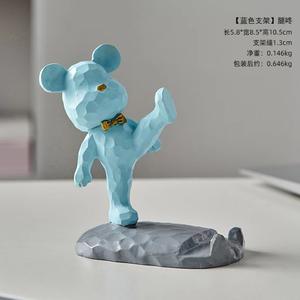 Soporte para Teléfono con Forma de Oso Adorable, 3D, con Cordón, Resistente, de Doble Capa de Resina, Portátil, para Celular, Regalo Promocional - Product Image 4