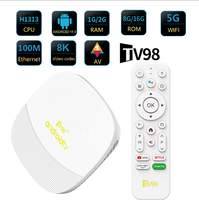 TV98 H313 IPTV STB 8K Streaming Smarter Internet Ott Strong 5G WiFi Quad Core Premium Android 12 Pro Sep Top TV Box