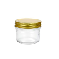 Vente en gros de pots en verre transparent personnalisés de 200 ml avec impression, fermeture écologique pour les solutions d'emballage de produits de beauté, d'artisanat et de cadeaux