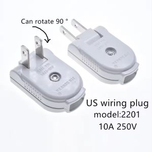 Conector de Cable Desmontable de 2 Pines CE Copper America, Conector de Alimentación Estadounidense Giratorio de 90 Grados, Hembra y Macho, Tipo de Enchufe Reutilizable Tipo A - Product Image 3