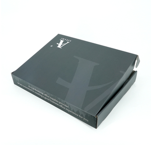 Thấp moq sóng có thể tái chế Logo Quà tặng màu đen bao bì giày quần áo hộp giấy Bưu Chính bưu phẩm vận chuyển hộp cho doanh nghiệp nhỏ - Product Image 4