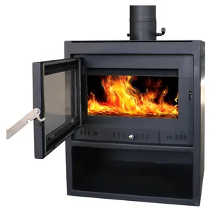 Low cost carbon steel stove insert wood burning fireplace parts for keeping warm