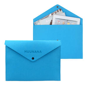 Carpeta de Fieltro Ecológica Personalizada de 3mm, Ligera y Duradera, para Documentos A4, con Botón a Presión, Ideal para Viajes de Negocios y Oficina - Product Image 1