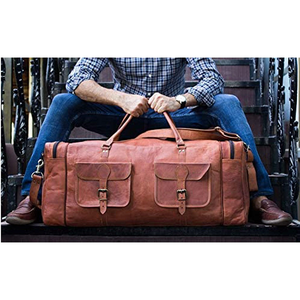 Sac à main en cuir véritable pour homme, élégant et durable, sac de voyage pour le travail avec plusieurs compartiments, cuir de qualité supérieure, confortable - Product Image 2