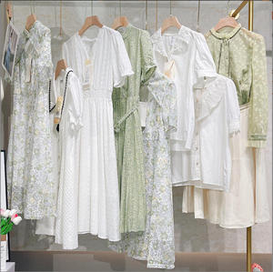 Nuevas Bolsas Combinables, <span class=keywords><strong>Ropa</strong></span> de <span class=keywords><strong>Mujer</strong></span>, Nuevas Blusas de <span class=keywords><strong>Mujer</strong></span>, Vestidos Mini de Algodón con Bordado Floral <span class=keywords><strong>y</strong></span> Encaje, Inventario - Product Image 4