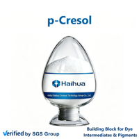 CAS 106-44-5 p-Cresol/4-méthylphénol Bloc de synthèse polyvalent pour les intermédiaires de colorants, les pigments et la synthèse de colorants