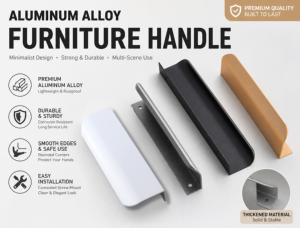 Aluminum Alloy <strong>Door</strong> Handle Rust-proof and Wear-resistant <strong>Door</strong> Handle Modern and Simple Style <strong>Door</strong> Handle for Cabinet and Drawer - Product Image 2
