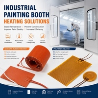 Chauffage en silicone pour cabine de peinture, pour applications industrielles de chauffage et anti-condensation