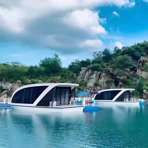 Experiencias de estancia únicas Residencias flotantes impermeables frente al mar Casas flotantes modulares Aqua Villas Scenic Marina Sala de estar - Product Image 4