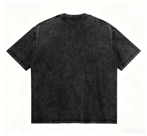 Camiseta Lavada Estilo Americano, Camiseta Holgada de Manga Corta, Serie Deportiva Casual, Jersey con Estampado de Letras, Estilo Clásico - Product Image 1