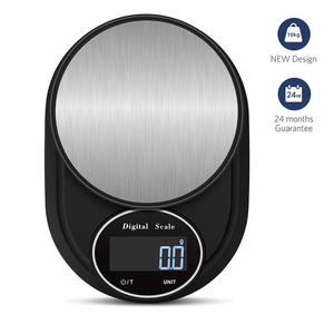 스마트 디지털 주방 스케일 스테인레스 스틸 전자 LCD 측정 액체 부피 무게 Kg 와가 쿠첸나 요리 균형 - Product Image 4