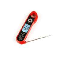 Thermomètre à viande numérique à double sonde Thermomètre alimentaire rétroéclairé par LED à lecture instantanée en plastique durable