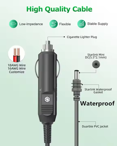 New Coming starlink Mini Car Charger Cable PVC không thấm nước điện mở rộng cáp 12V ~ 24V nhanh chóng sạc cáp - Product Image 5