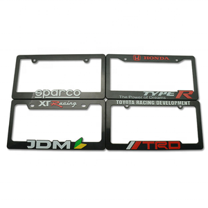 Cadre de <span class=keywords><strong>plaque</strong></span> <span class=keywords><strong>d</strong></span>'<span class=keywords><strong>immatriculation</strong></span> JDM personnalisée en plastique ABS, porte-<span class=keywords><strong>plaque</strong></span> <span class=keywords><strong>d</strong></span>'<span class=keywords><strong>immatriculation</strong></span> de véhicule, européen et américain, 1 pièce - Product Image 5