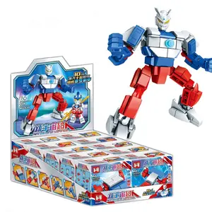 Hot Selling 10-In-1 Zero Ultra Man Bouwsteen Geanimeerde Super Held Mini Figuur Geassembleerd Abs Bakstenen Speelgoed Kinderen Cadeau