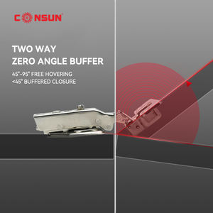 Comsun 35mm Möbelbeschläge mit Sanftem Schließmechanismus, Versteckte Unsichtbare Hydraulikbeschläge für Türen, Möbelbeschläge, Schrankbeschläge - Product Image 4