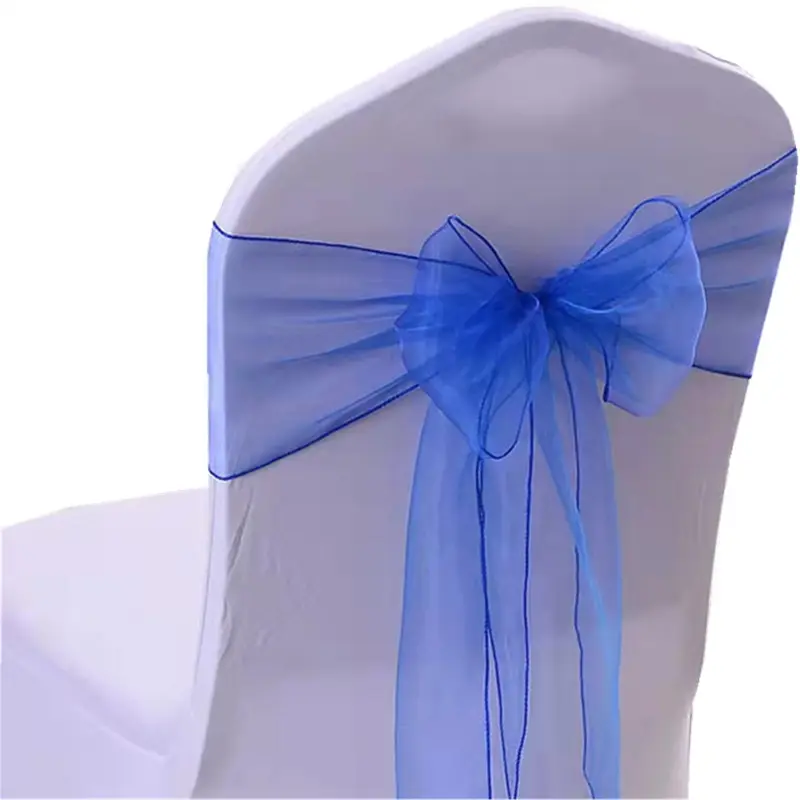 Customizable Color Chair Covers Sash Wedding Decoration Elastic Chair Sash
