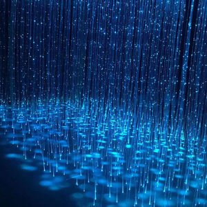 Cortina de iluminación de <span class=keywords><strong>cascada</strong></span> de fibra óptica <span class=keywords><strong>LED</strong></span> que cambia de Color RGB, luminosa de moda para Hotel, KTV, Bar, habitación interior, plástico IP67 - Product Image 5