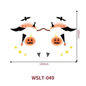 Autocollant de tatouage facial effrayant 100x130mm et autocollants de tatouage imperméables avec effets de cicatrices réalistes pour les fêtes d'Halloween - Product Image 2